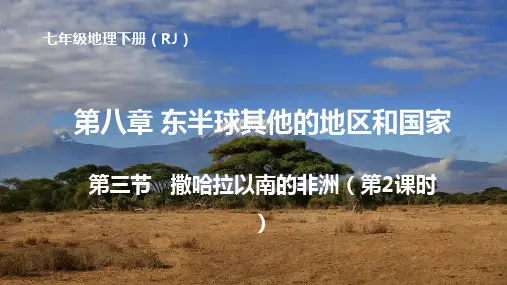 8.3撒哈拉以南非洲第2课时课件七年级地理下学期人教版
