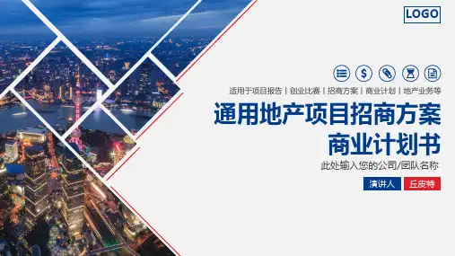 新版商业项目招商方案金融地产业务创业计划书PPT