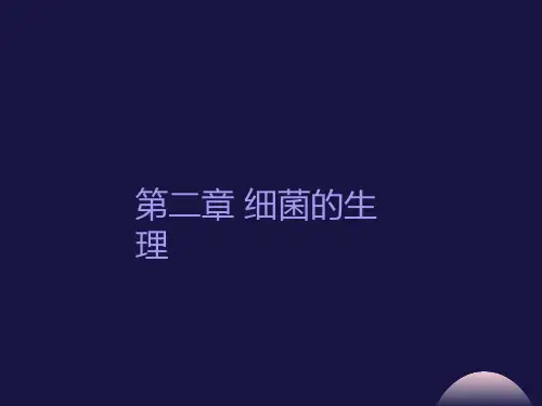 细菌的生理课程
