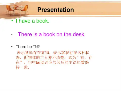 Therebe句型课件