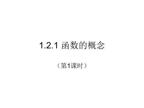 人教版高一数学 A版 必修1 第一章《1.2.1 函数的概念》教学课件 