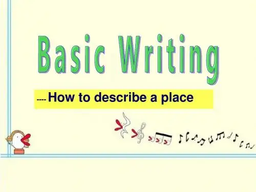 高中英语基础写作训练Basic_writing 2