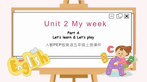 人教版PEP小学英语五年级上册 Unit 2   A Learn  课件PPT