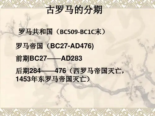 古罗马的民主政治课件
