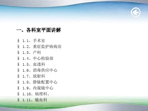 医院各科室介绍