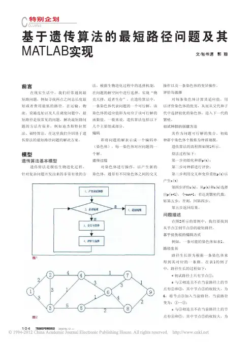 基于遗传算法的最短路径问题及其MATLAB实现