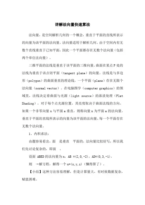 法向量快速算法