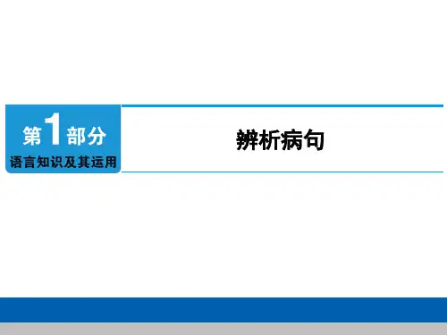 病句辨析与修改