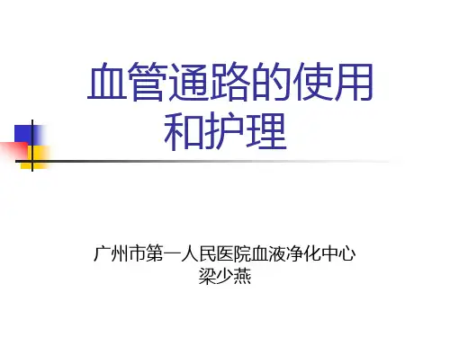 内瘘使用及护理讲义
