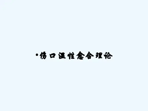 伤口湿性愈合理论-PPT