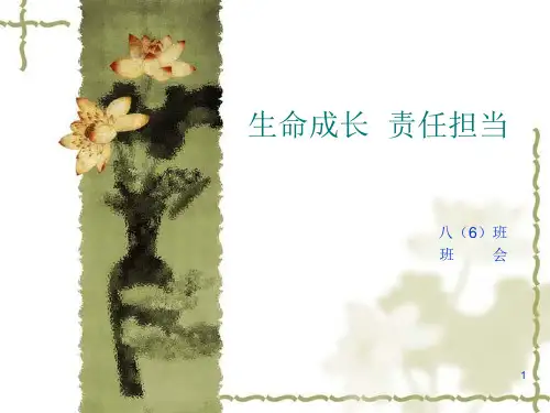 成长——责任主题班会PPT课件