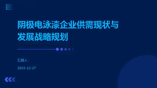 阴极电泳漆企业供需现状与发展战略规划