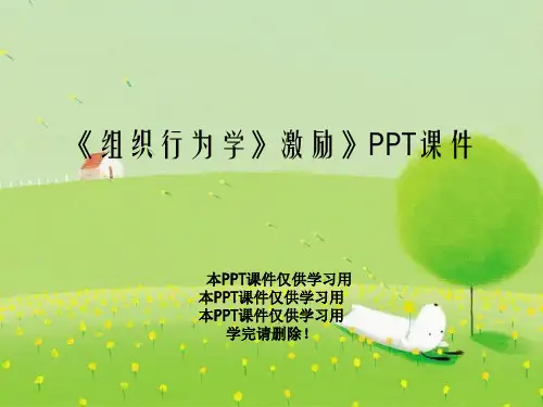 《组织行为学》激励》PPT课件