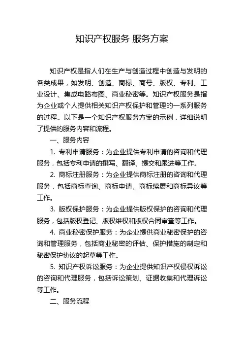 知识产权服务 服务方案