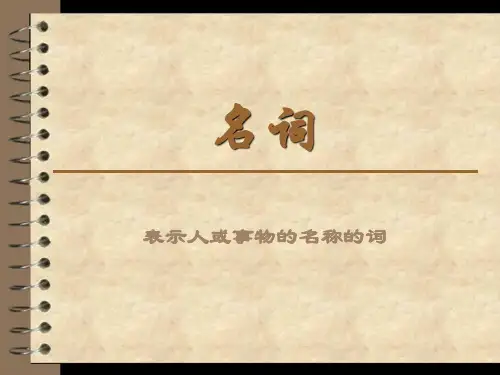 名 词、名词所有格