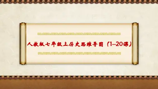 人教版七年级上历史思维导图