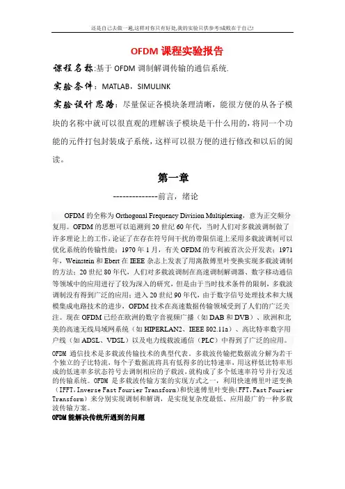 OFDM实验报告