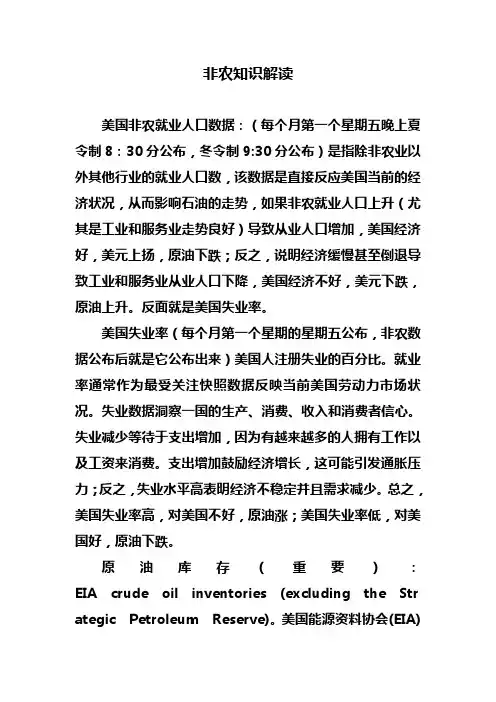非农知识解读
