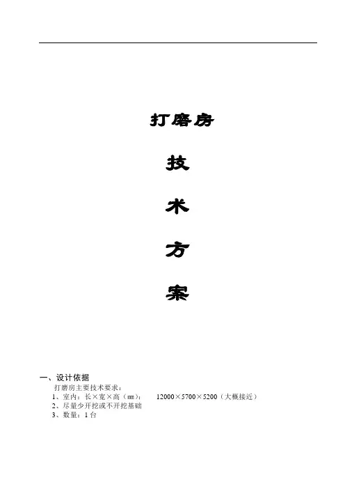 打磨方案