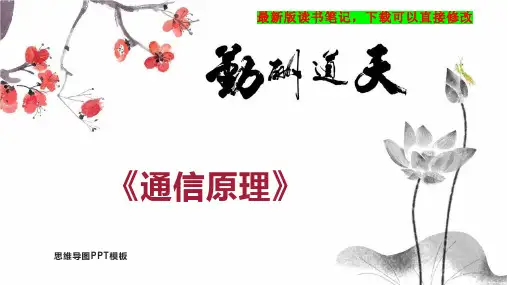 《通信原理》读书笔记思维导图