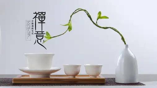 佛教文化禅意极简中国古典风典雅通用动态PPT模板素材方案