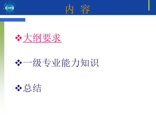 最新安全评价师一级课件专业能力综述PPT课件