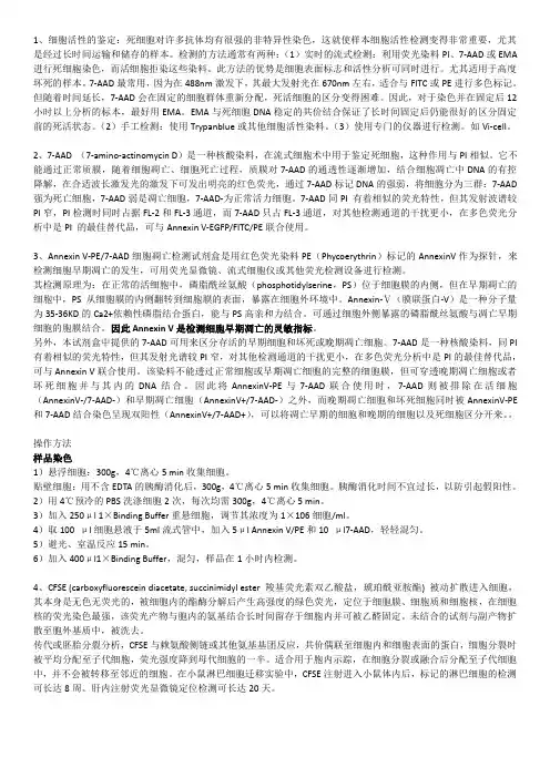 细胞活性鉴定