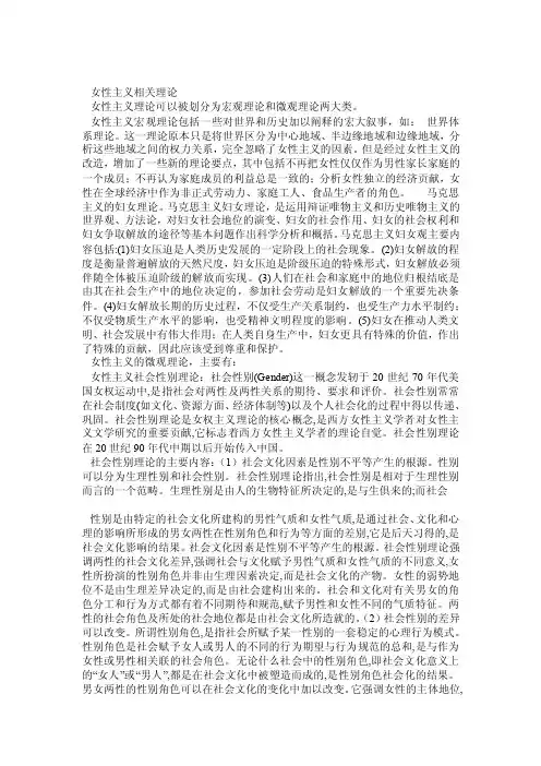 女性主义理论