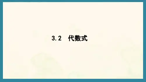 3.2 代数式(课件)冀教版(2024)数学七年级上册