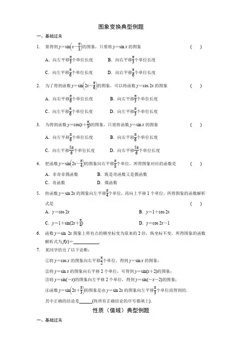 图象变换典型例题