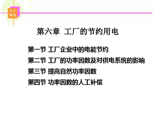 第6章 工厂的节约用电