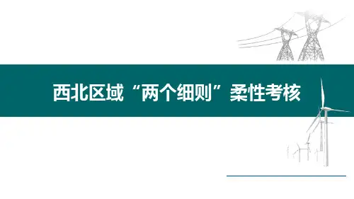 西北区域“两个细则”柔性考核