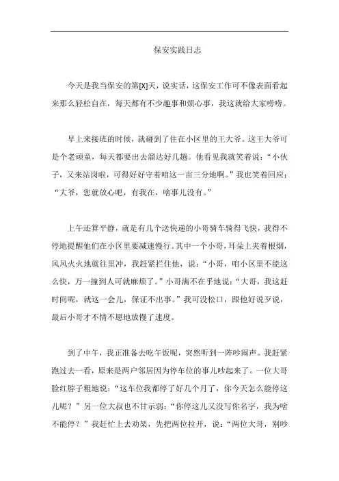 保安实践日志