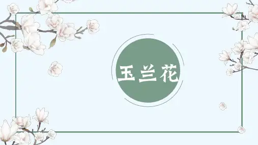 少儿(超轻粘土)4-5岁 玉兰花—美术课件