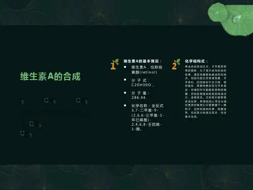 维生素A的合成