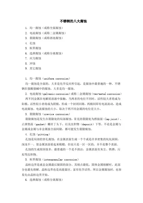 腐蚀与防腐