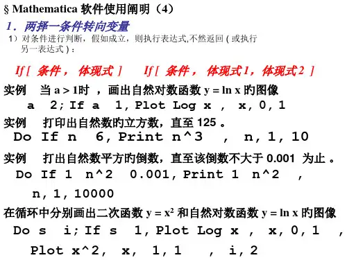 Math软件使用说明