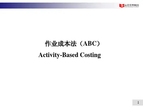 作业成本法(ABC)