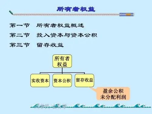 第十章 所有者权益