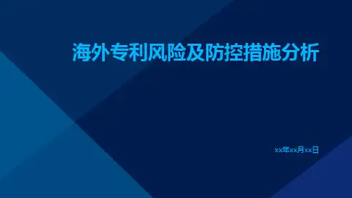 海外专利风险及防控措施分析