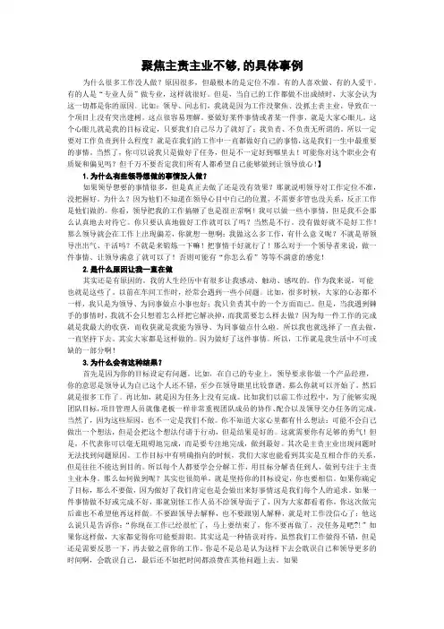 聚焦主责主业不够,的具体事例