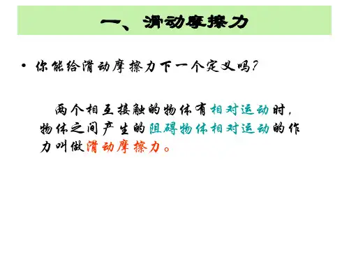 物理33摩擦力课件人教版必修11