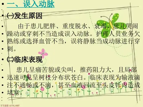 头皮静脉输液法操作并发PPT课件