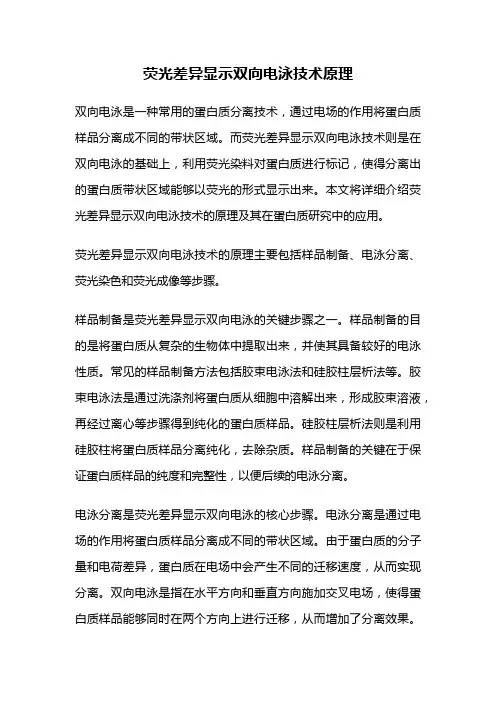 荧光差异显示双向电泳技术原理