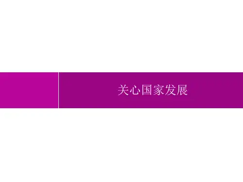 初中道德与法治八年级上册精品教学课件课件 第4单元 维护国家利益 第10课  关心国家发展