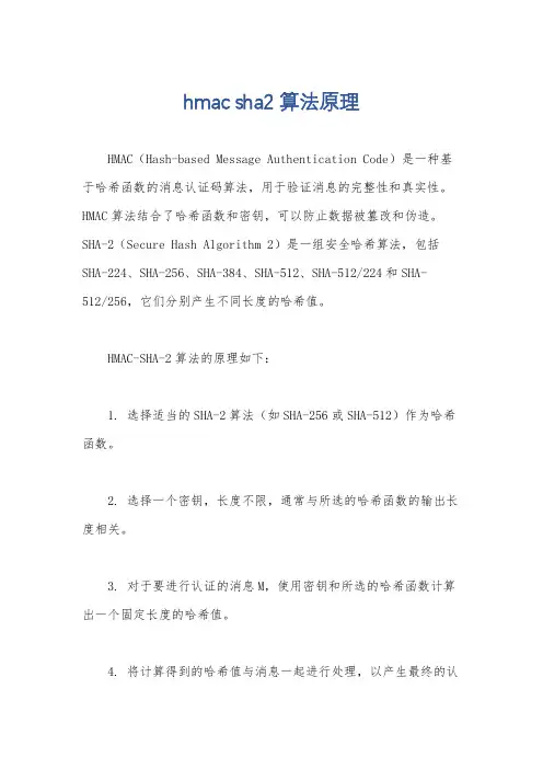 hmac sha2 算法原理