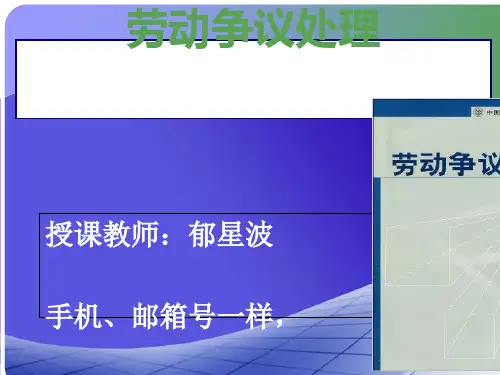 劳动争议处理培训课件(PPT 48张)