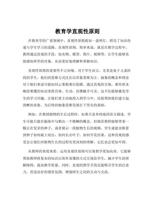 教育学直观性原则