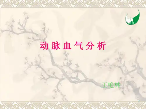 动脉血气分析PPT幻灯片课件