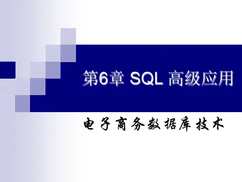 第6章 SQL 高级应用.ppt